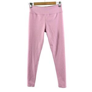 Jala Womens Leggings Gathered Heathered Pink Size M